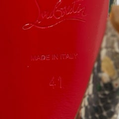 Christian Louboutin Multicolore Python No Prive Escarpins Taille 41