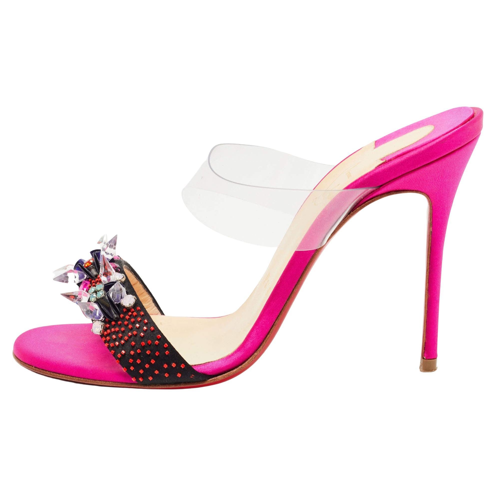 Christian louboutin multicolor sandals cheap