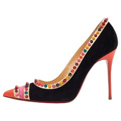 Christian Louboutin Multicolor Suede And Leather Malabar Hill Pumps Size 39