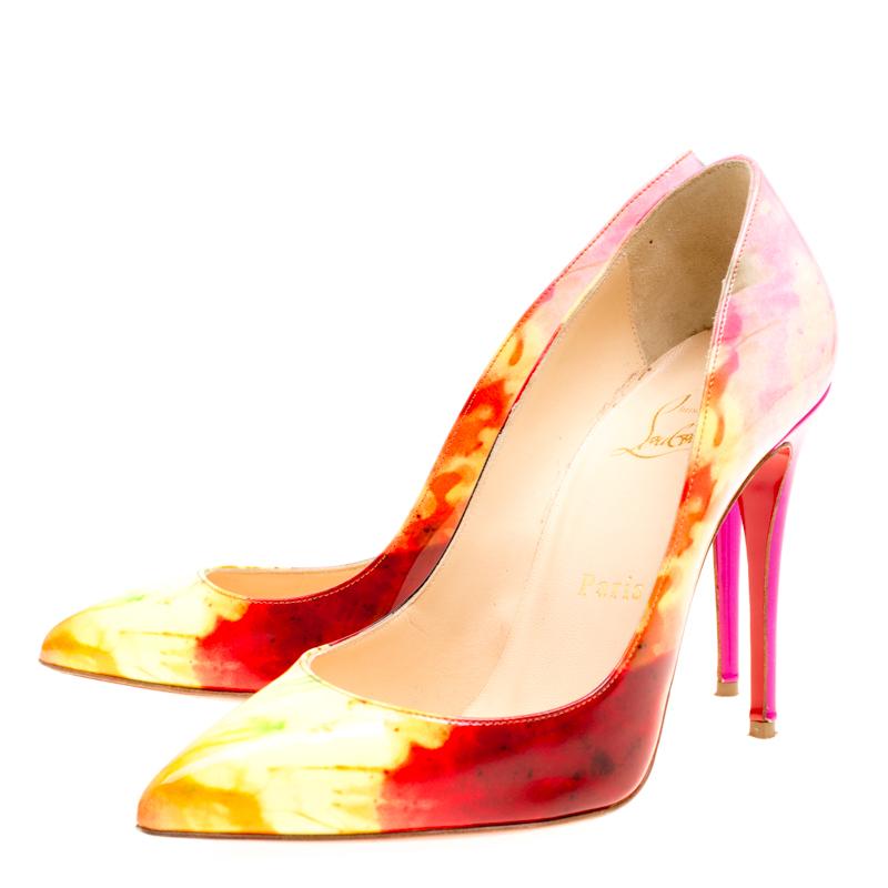 Christian Louboutin Multicolor Tie Dye Pigalle Pointed Toe Pumps Size 36.5 1