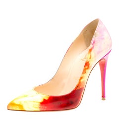 Christian Louboutin Multicolor Tie Dye Pigalle Pointed Toe Pumps Size 36.5