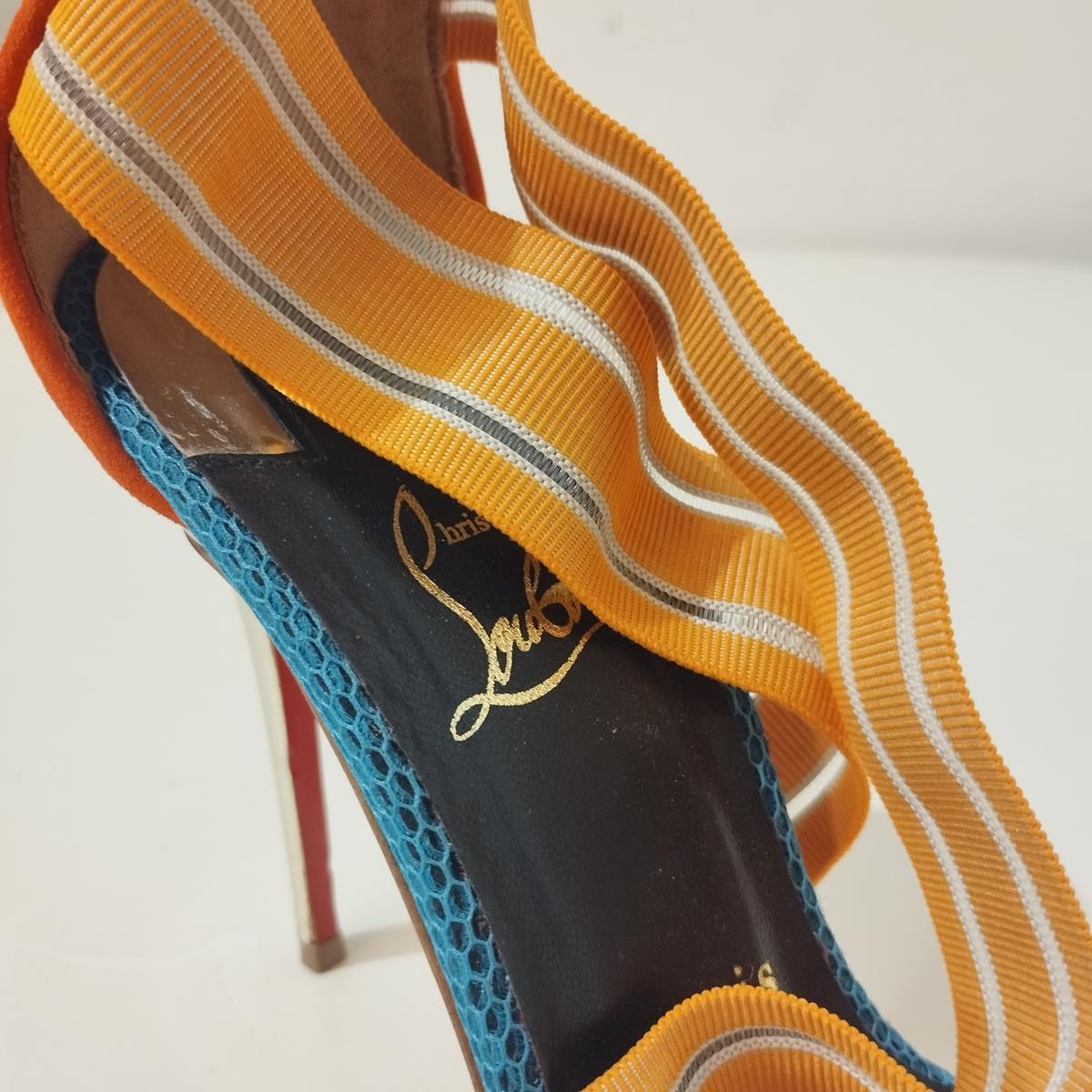 Christian Louboutin Multicolored Sandals IT 37, 5 For Sale 1