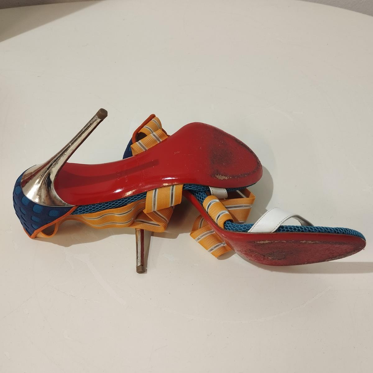 Christian Louboutin Multicolored Sandals IT 37, 5 For Sale 4