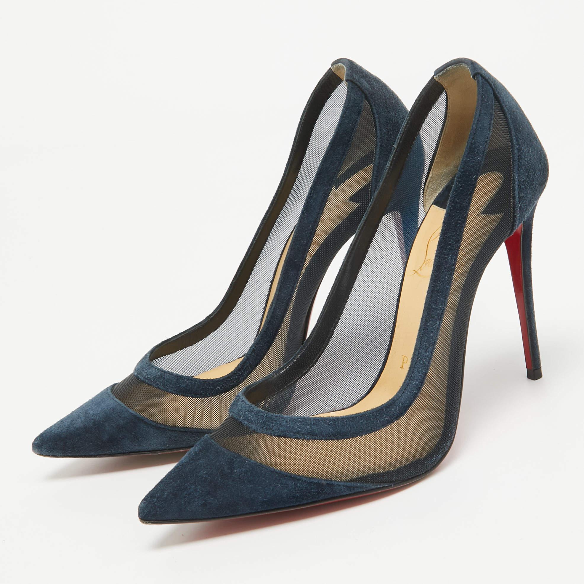 Make a chic style statement with these designer pumps. They showcase sturdy heels and durable soles perfect for your fashionable outings
