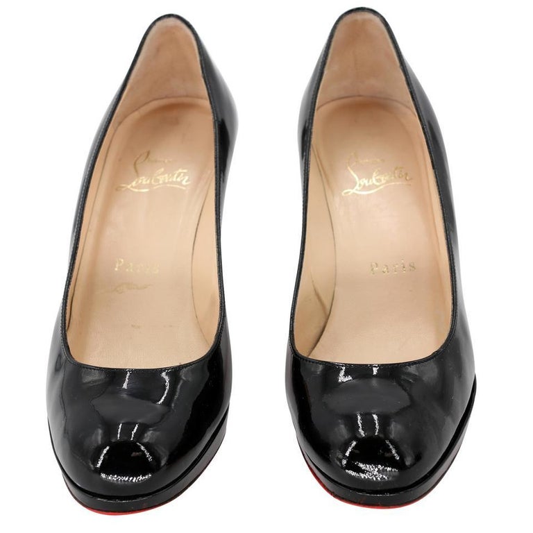 CL Simplenodo Bow Pumps 85mm Patent Leather Black