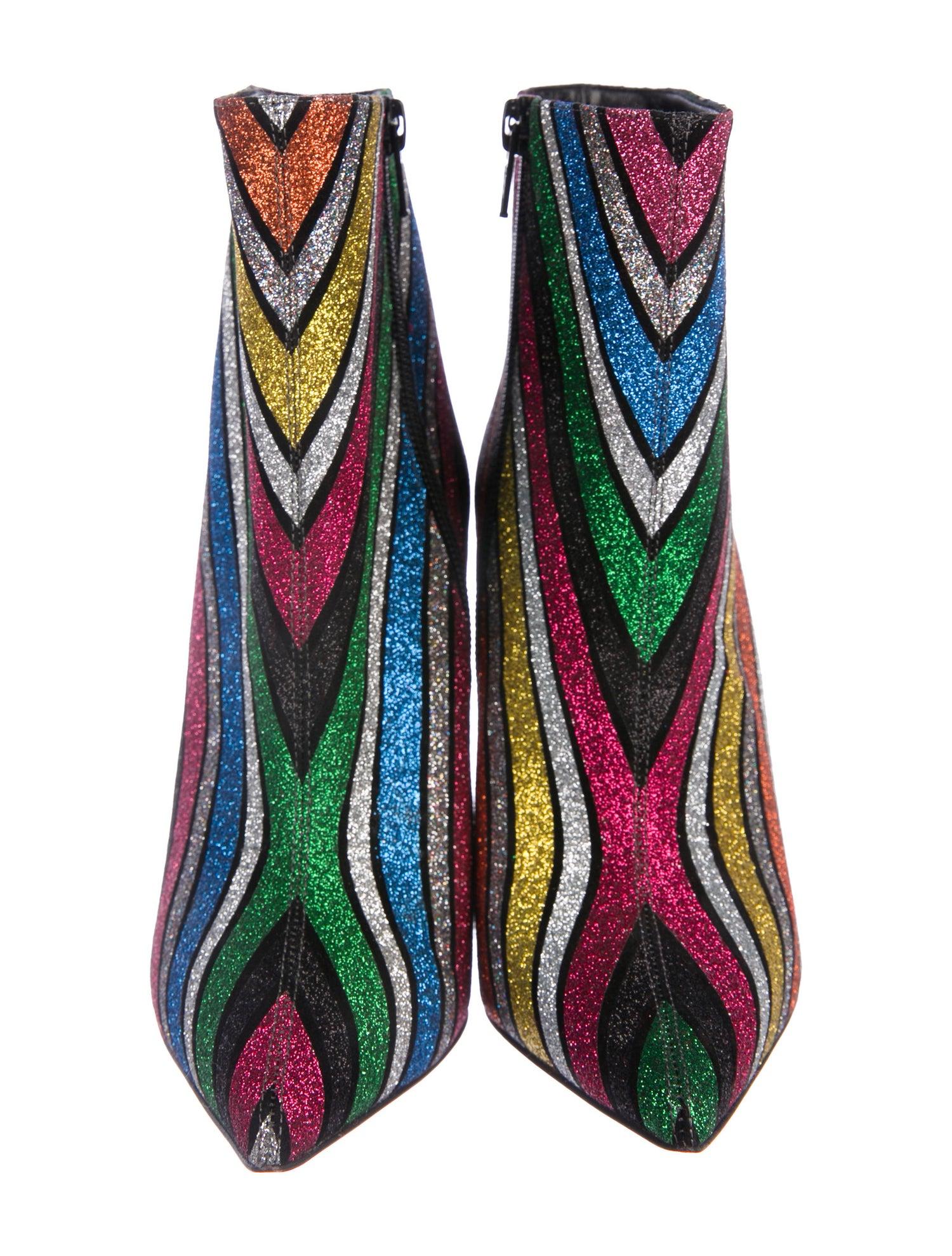 multi color booties