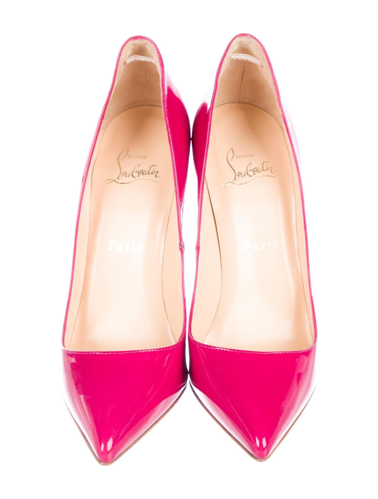 Christian Louboutin NEW Pigalle 120 Pink Patent Evening Heels Pumps in Box

Size IT 36.5
Patent leather
Slide on
Made in Italy
Heel height 4.75