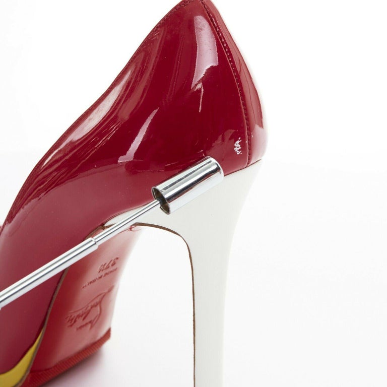 christian louboutin new simple pump 120 patent calf