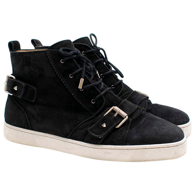 Christian Louboutin Nono Strap Veau Velours Sneakers SIZE UK 43 / US 9.5