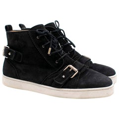 Christian Louboutin Nono Strap Veau Velours Sneakers SIZE UK 43 / US 9.5