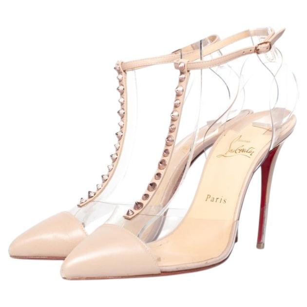 Christian Louboutin, Nackte Pumps mit Plexiglas-Absatz im Angebot