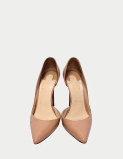Christian Louboutin Nude Patent Leather So Kate Pumps - EU 36.5