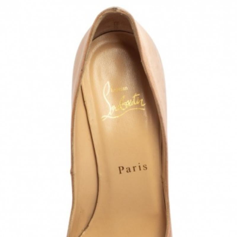 Christian Louboutin Old Rose Pink Satin Very Prive Pumps Size 37.5 For Sale 1