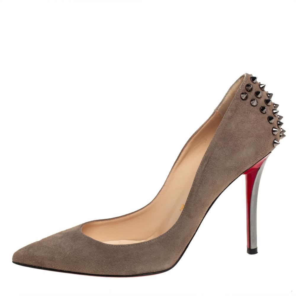 olive suede pumps