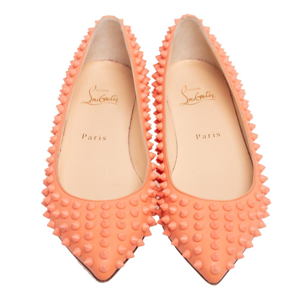 christian louboutin flats with spikes