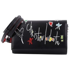 Christian Louboutin Paloma Clutch Embellished Leather Small