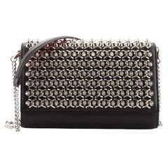 Christian Louboutin Paloma Clutch Embellished Leather Small