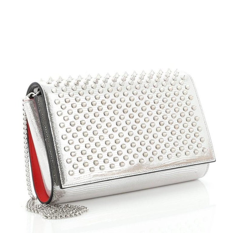 Christian Louboutin Paloma Clutch Spiked Leather For Sale ...