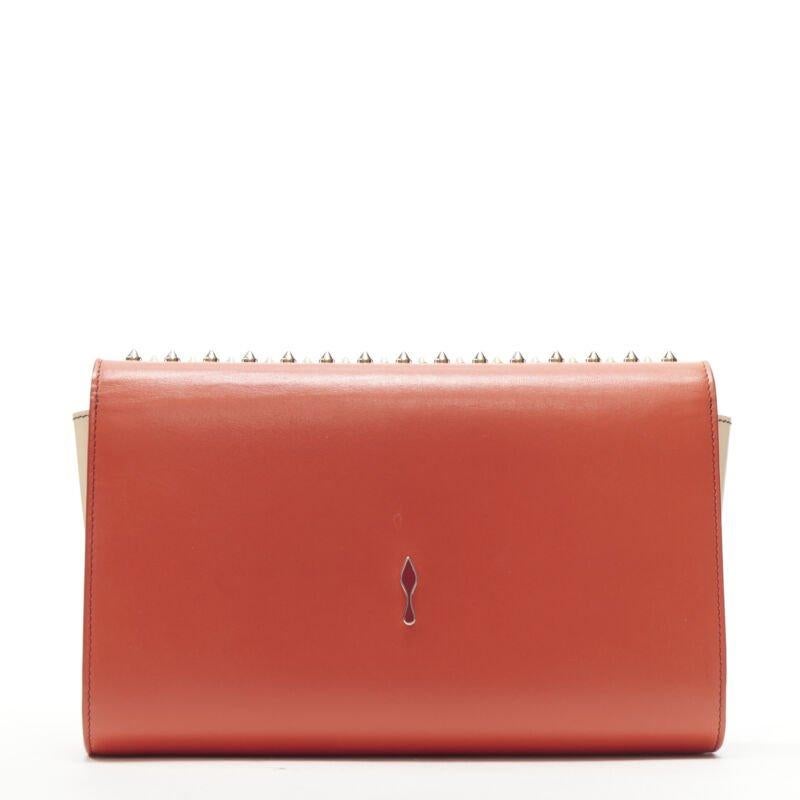 Donna Christian Louboutin Paloma, borsa a tracolla con catena in oro e borchie in rosa in vendita
