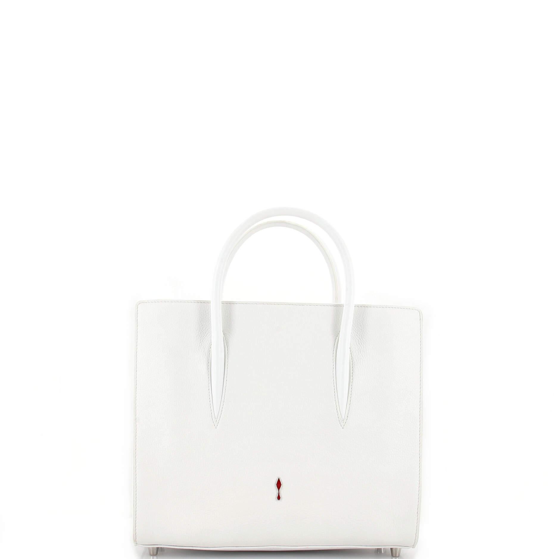 Christian Louboutin Paloma Tote Embellished Leather Medium In Good Condition For Sale In NY, NY