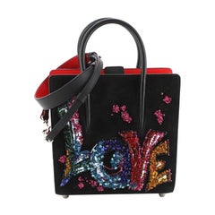 Christian Louboutin Paloma Tote Embellished Suede Small