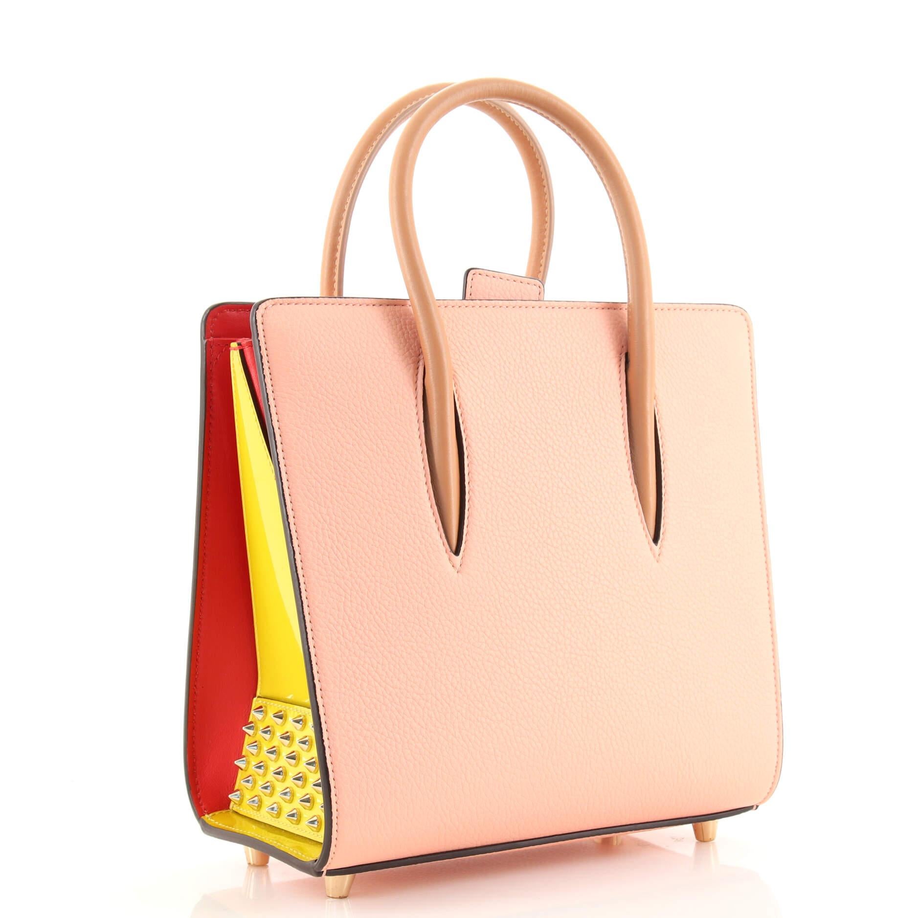 Christian Louboutin Paloma Tote Leather Mini In Good Condition In NY, NY