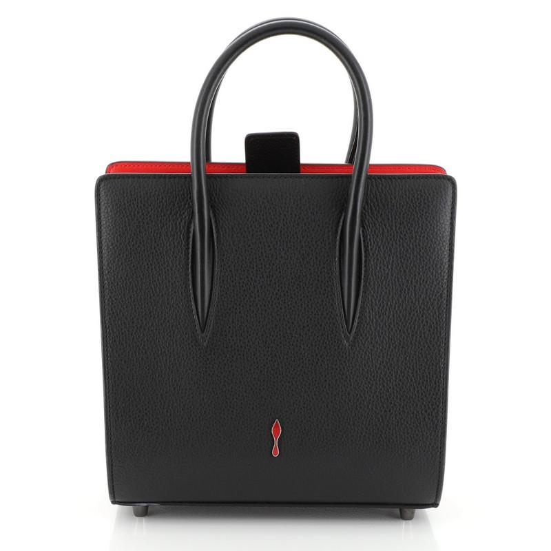 Black Christian Louboutin Paloma Tote Leather Small