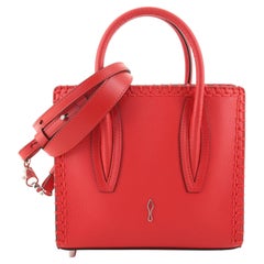 Christian Louboutin Paloma Tote Whipstitch Leather and Suede Mini