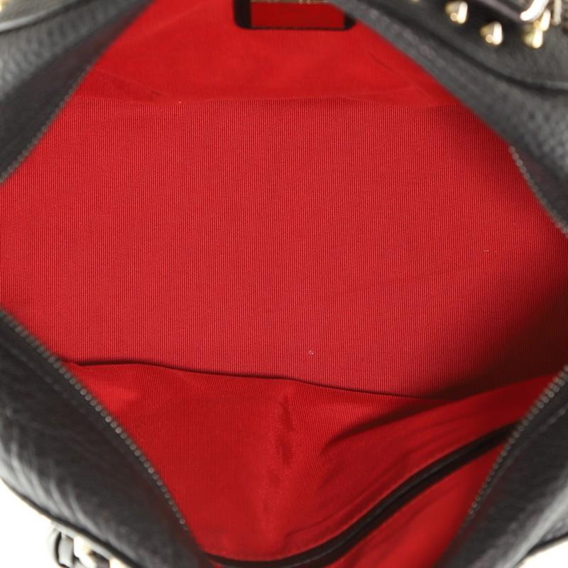 Women's or Men's Christian Louboutin Panettone Convertible Satchel Spiked Leather Small 