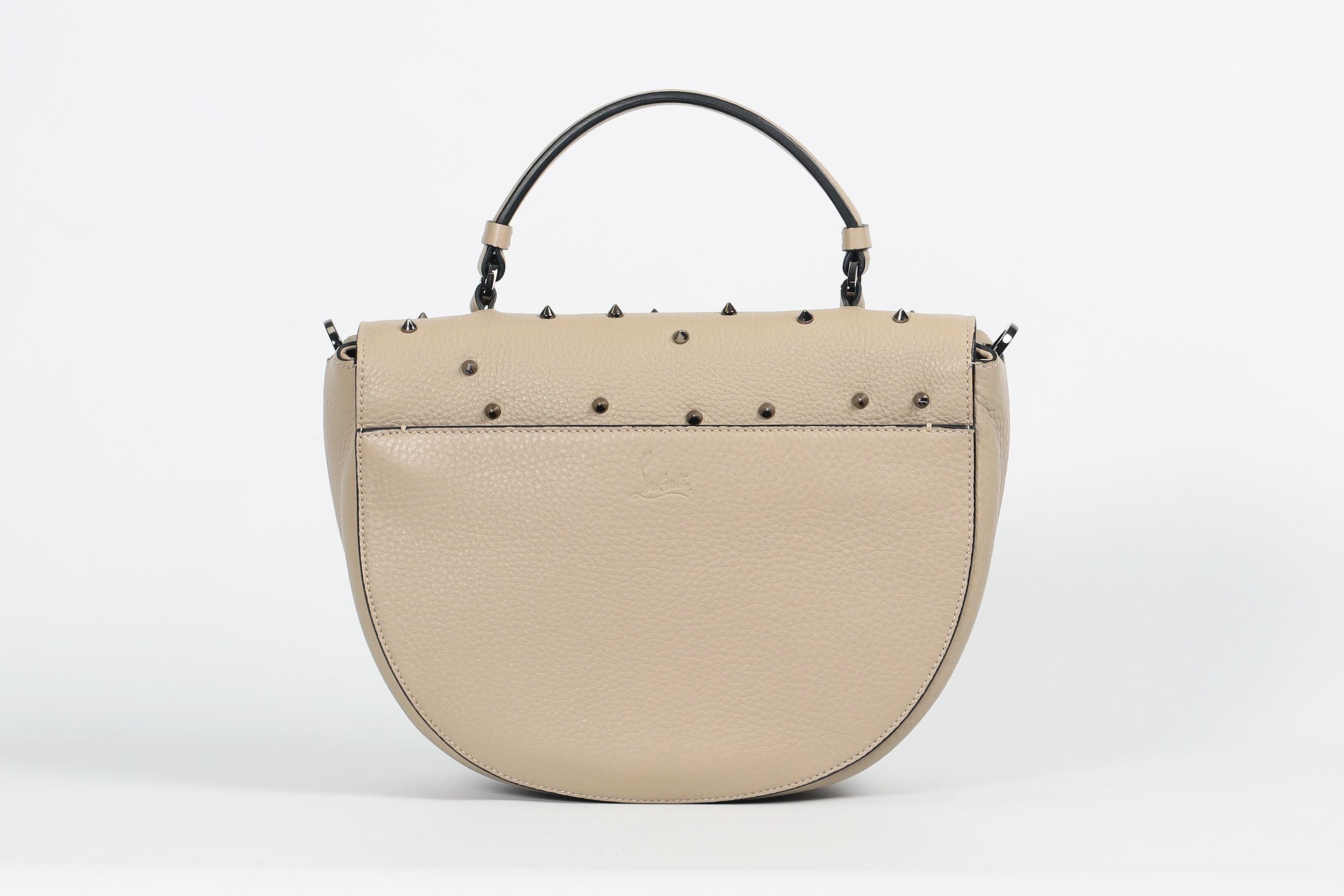 Christian Louboutin Panettone Spiked Leather Shoulder Bag For Sale 1