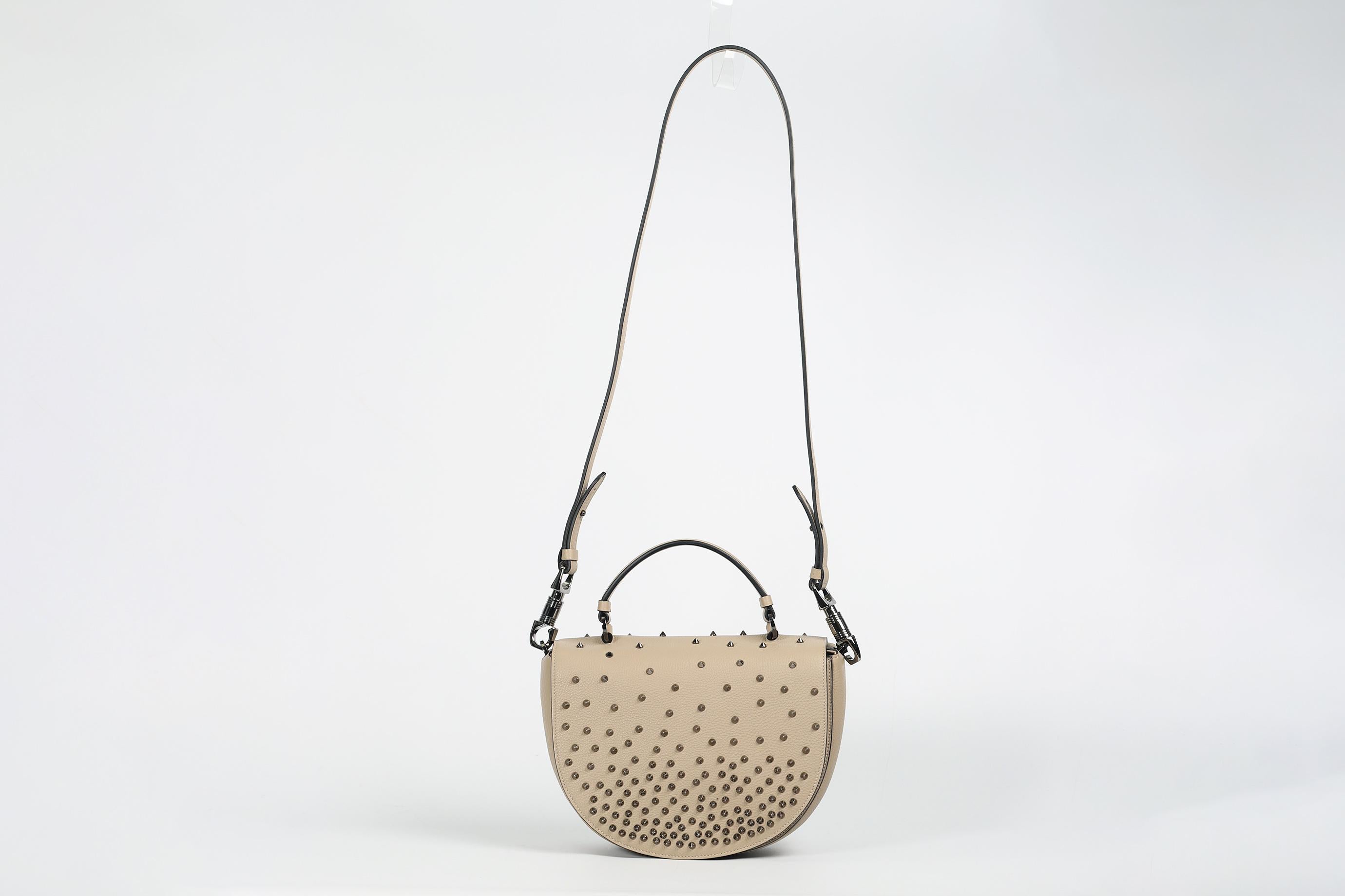 Christian Louboutin Panettone Spiked Leather Shoulder Bag For Sale 3