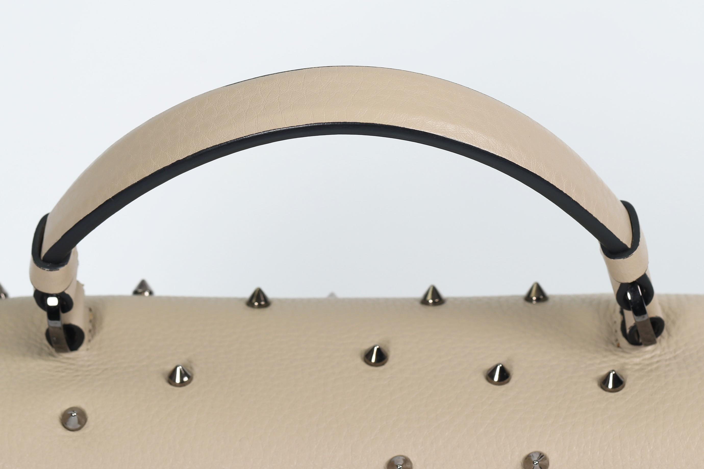 Christian Louboutin Panettone Spiked Leather Shoulder Bag For Sale 5