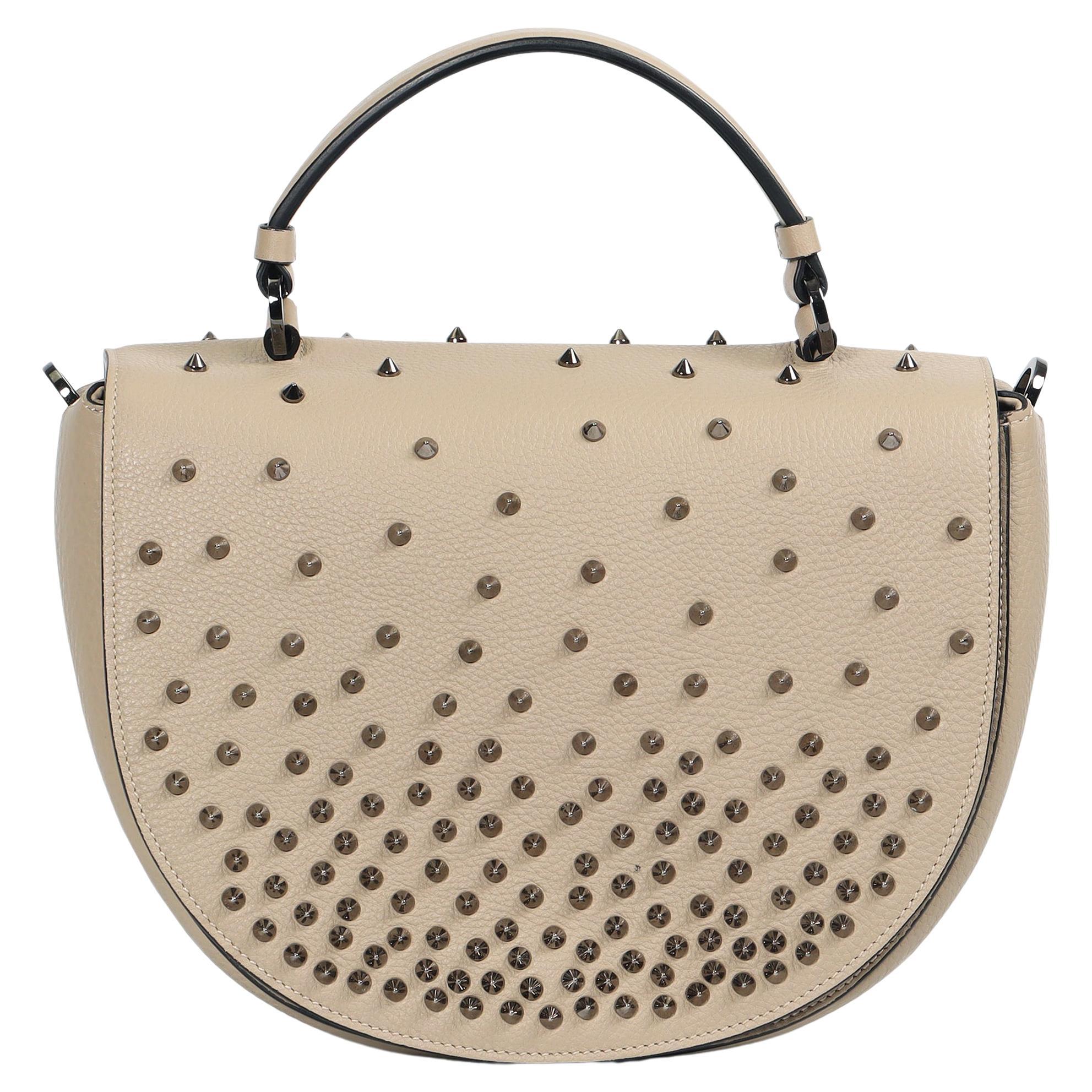 Christian Louboutin Panettone Spiked Leather Shoulder Bag For Sale