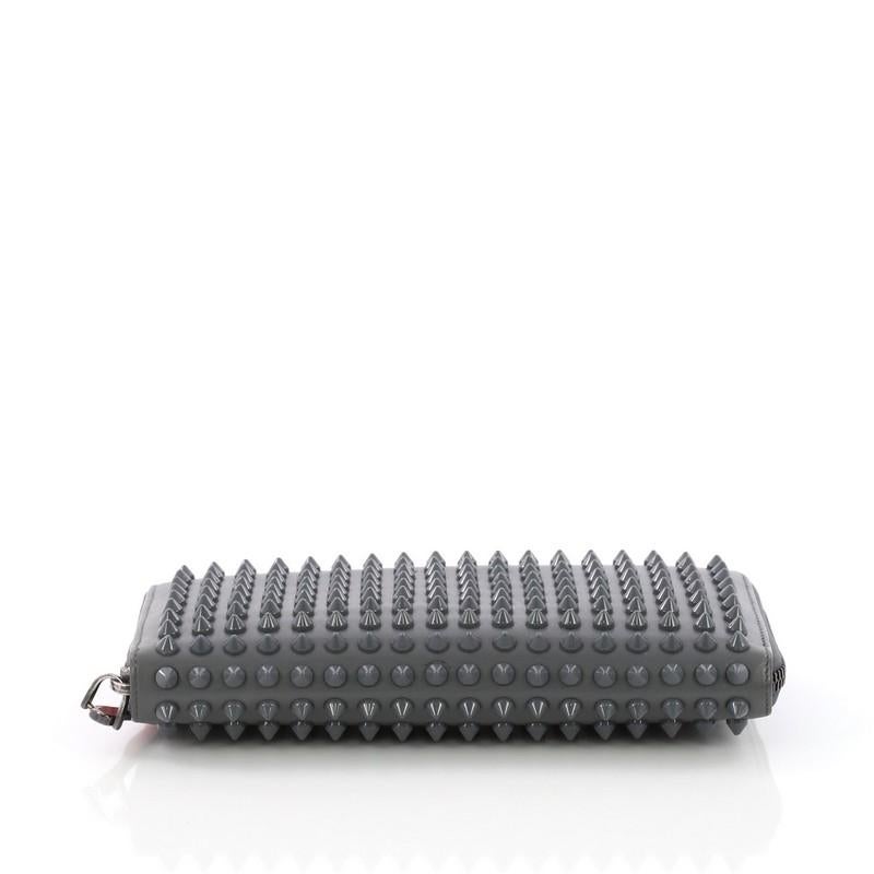 Women's or Men's Christian Louboutin Panettone Wallet Spiked Leather
