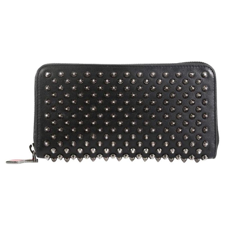 Christian Louboutin Panettone Wallet Spiked Leather at 1stDibs