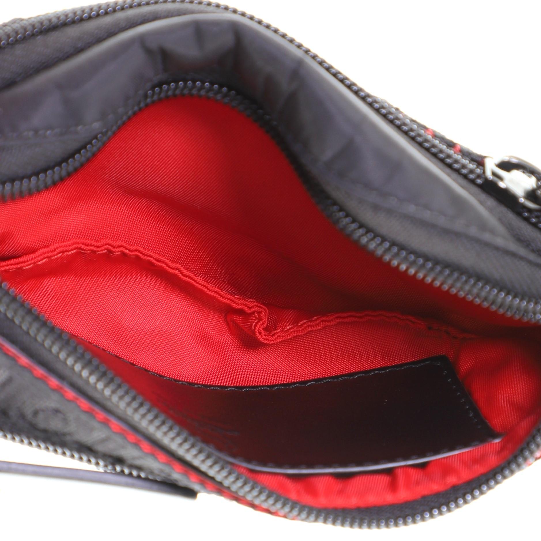Christian Louboutin Paris NYC Marsupio in nylon a spillo 2
