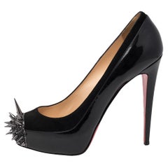 Christian Louboutin Patent Leather and Suede Asteroid Platform Pumps Size 40