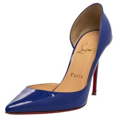 Christian Louboutin Patent Leather Iriza D'orsay Pointed Toe Pumps Size 35.5