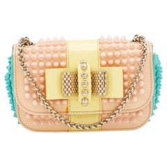 Christian Louboutin Sweet Charity Small Calf Leather Shoulder Bag in Nude -  SOLD