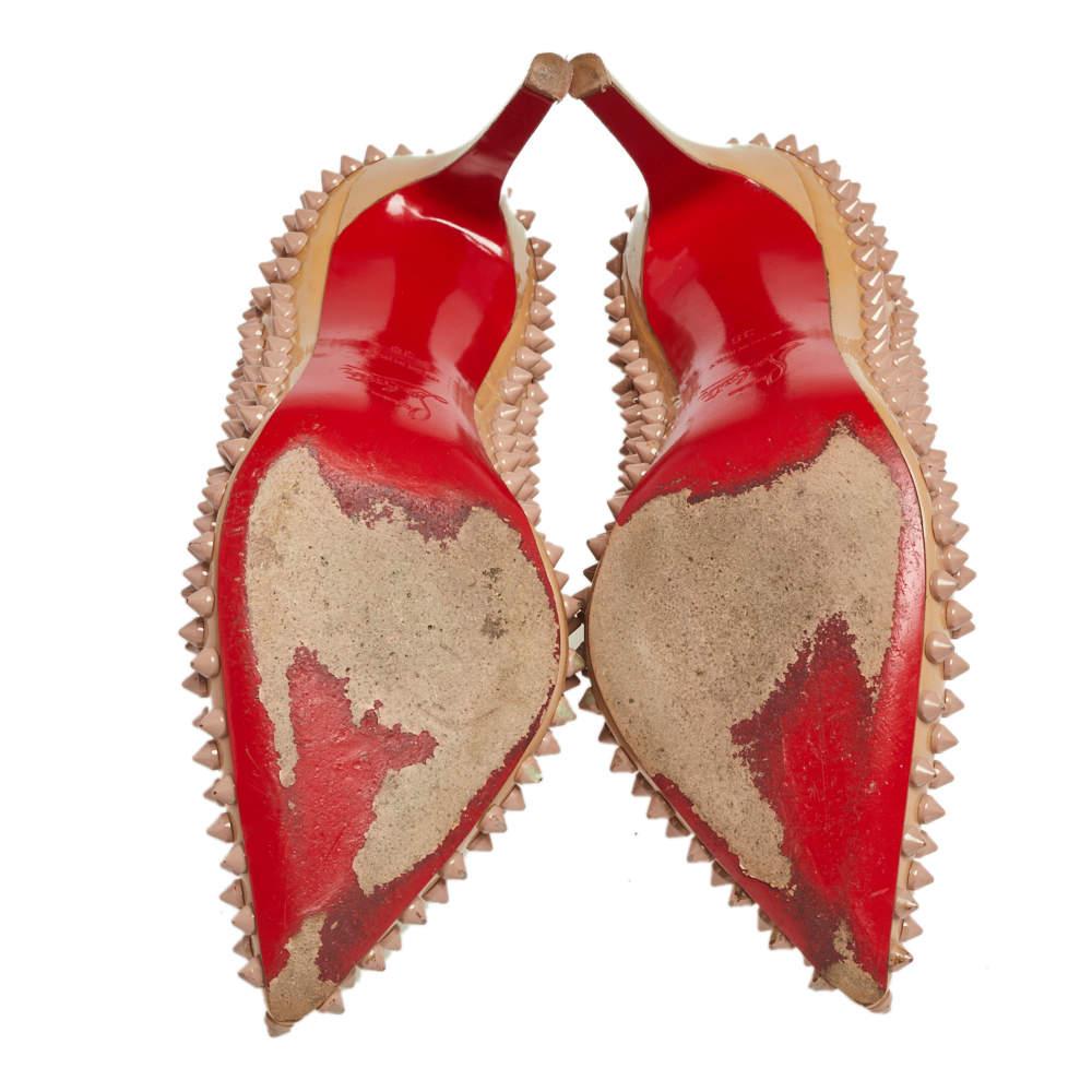 Christian Louboutin Pumps a punta Pigalle in pelle verniciata misura 38 5