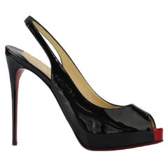 Escarpins à bride en cuir verni Christian Louboutin Eu 38,5 Uk 5,5 US 8,5