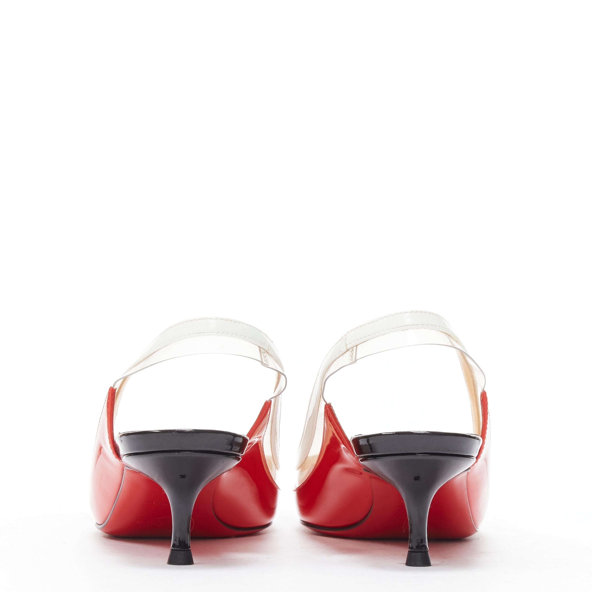 red patent kitten heels