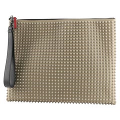 Christian Louboutin Peter Pouch Spiked Leather Medium