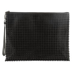 Christian Louboutin  Peter Pouch Spiked Leather Medium