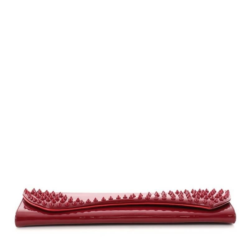 christian louboutin pigalle spiked clutch