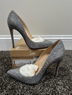 Christian Louboutin Pigalle Follies 100 Glitter Disco Heels