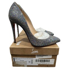 Christian Louboutin Pigalle Follies 100 Glitter Disco Heels