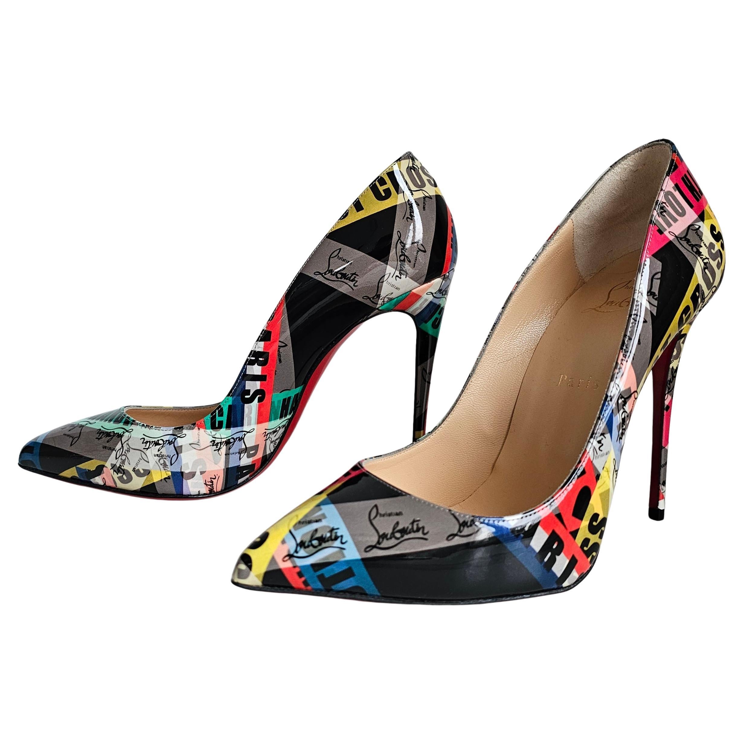 Christian Louboutin Pigalle Follies 100 PAT LOUBIBALLAGE Tacco a spillo a punta