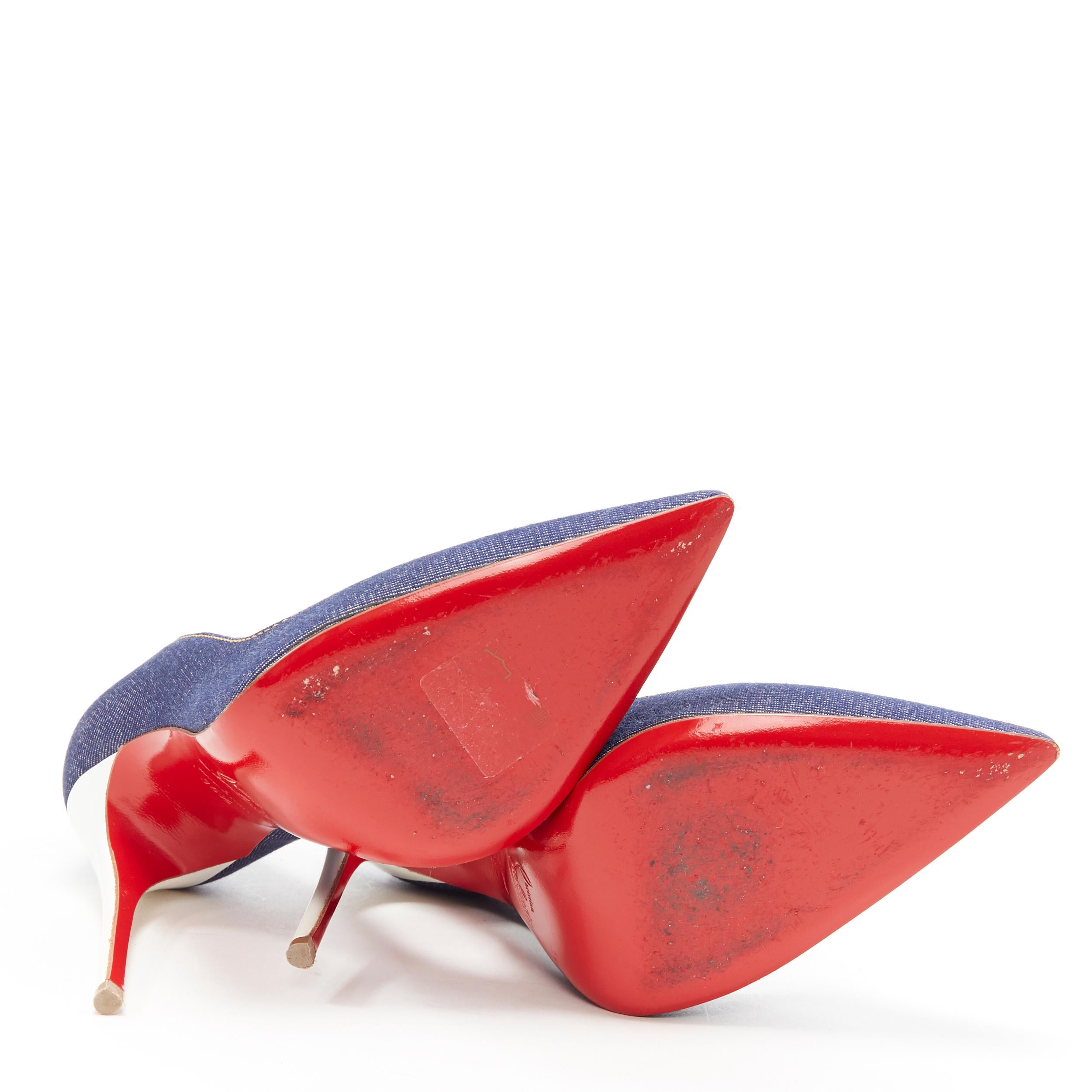 CHRISTIAN LOUBOUTIN Bomba Pigalle Follies azul índigo vaquero pigalle EU35.5 1