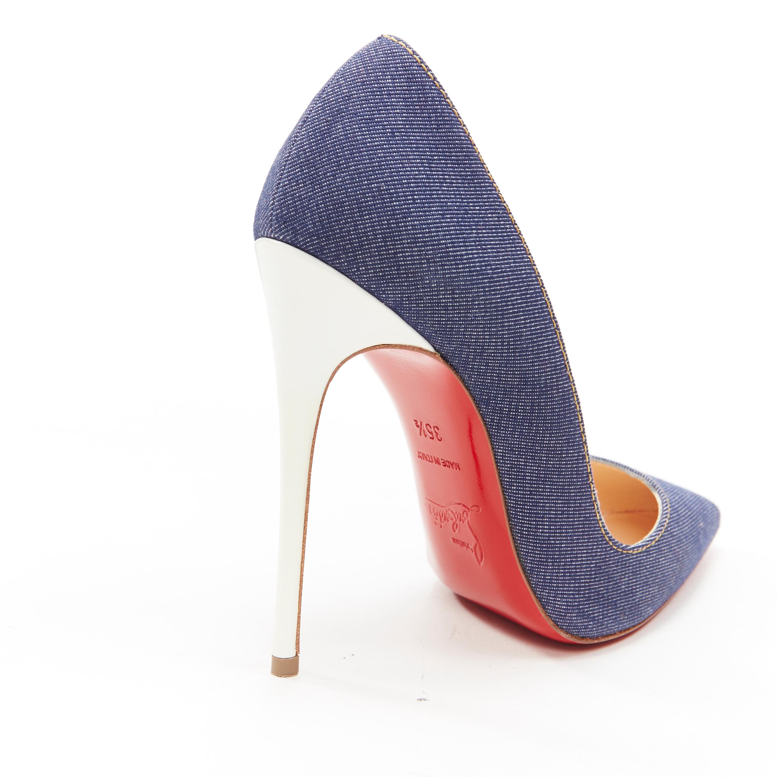 CHRISTIAN LOUBOUTIN Bomba Pigalle Follies azul índigo vaquero pigalle EU35.5 3